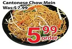 Nations Fresh Foods Cantonese chow mein offer