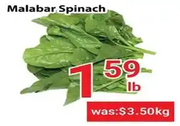 Nations Fresh Foods Malabar spinach offer