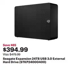 Best Buy Seagate Expansion 24TB USB 3.0 External Hard Drive (STKP24000400) offer