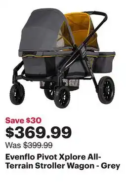Best Buy Evenflo Pivot Xplore All-Terrain Stroller Wagon - Grey offer