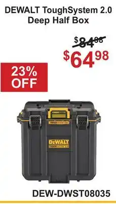 Atlas Tools & Machinery DEWALT ToughSystem 2.0 Deep Half Box offer