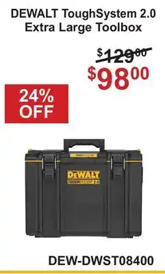 Atlas Tools & Machinery DEWALT ToughSystem 2.0 Extra Large Toolbox offer