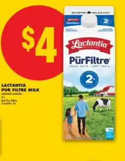 No Frills LACTANTIA PUR FILTRE MILK offer