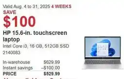 Costco HP touchscreen laptop offer