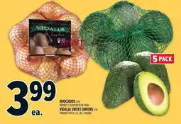 Metro Avocados vidalia sweet onions offer