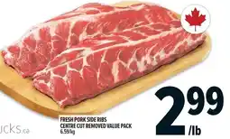 Metro Fresh pork side ribs centre cut removed value pack offer