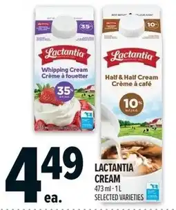 Metro Lactantia cream offer