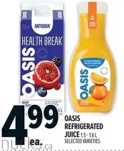Metro Oasis refrigerated juice offer