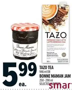 Metro Tazo tea bonne maman jam offer