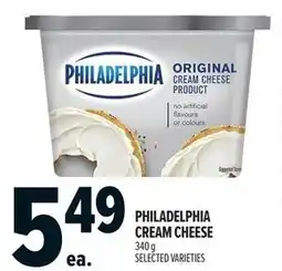Metro Philadelphia cream cheese offer