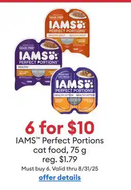 Petsmart IAMS Perfect Portions cat food, 75 g offer