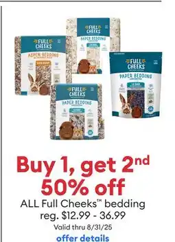 Petsmart ALL Full Cheeks bedding offer
