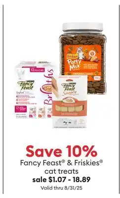 Petsmart Fancy Feast & Friskies cat treats offer