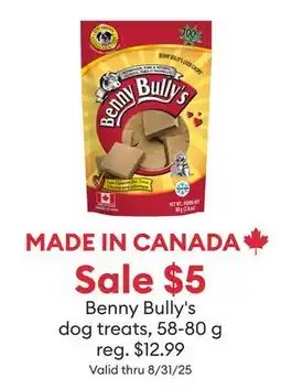 Petsmart Benny Bully's dog treats offer