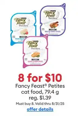 Petsmart Fancy Feast Petites cat food offer