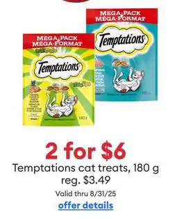 Petsmart Temptations cat treats offer