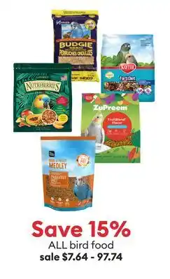 Petsmart ALL bird food offer