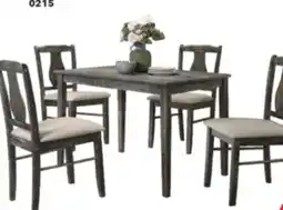 Surplus Furniture Kaylee Weather Grey 5Pc Dinette(All in One Box) offer