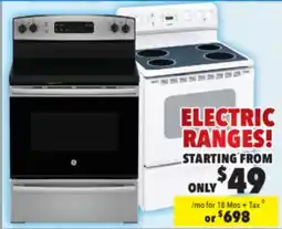 Surplus Furniture Moffat White 30 Electric Range w/ Coil Burners offer