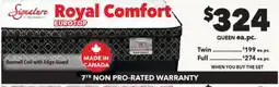 Surplus Furniture Royal Comfort Pillow Top Queen Set offer