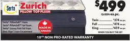 Surplus Furniture Zurich Luxury Queen Mattress Set offer