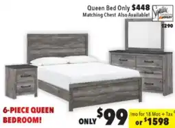 Surplus Furniture Bronyan Gray Dresser/Mirror/Queen Bed /NS offer