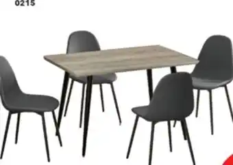 Surplus Furniture 0215 Grey Chair 5Pc Dinette offer