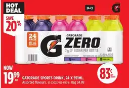 Canadian Tire GATORADE SPORTS DRINK, 24 X 591ML offer