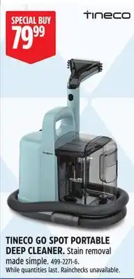 Canadian Tire TINECO GO SPOT PORTABLE DEEP CLEANER offer