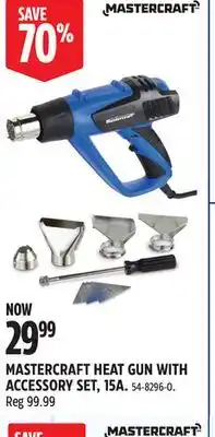 Canadian Tire MASTERCRAFT HEAT GUN WITH ACCESSORY SET, 15A offer