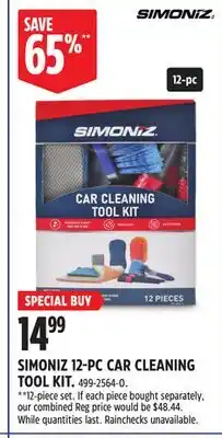 Canadian Tire SIMONIZ 12-PC CAR CLEANING TOOL KIT offer