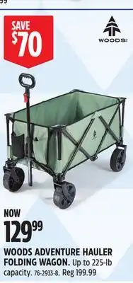 Canadian Tire WOODS ADVENTURE HAULER FOLDING WAGON offer