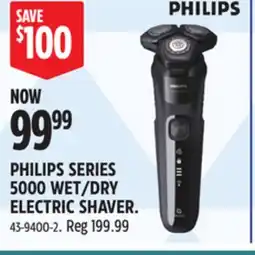 Canadian Tire PHILIPS SERIES 5000 WET/DRY ELECTRIC SHAVER offer