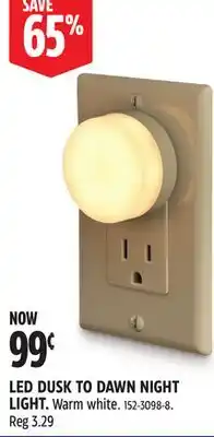 Canadian Tire NOMA LED DUSK TO DAWN NIGHT LIGHT offer