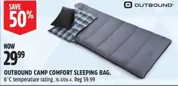 Canadian Tire OUTBOUND CAMP COMFORT SLEEPING BAG offer