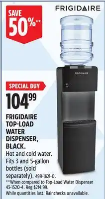 Canadian Tire FRIGIDAIRE TOP-LOAD WATER DISPENSER offer