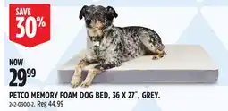 Canadian Tire PETCO MEMORY FOAM DOG BED offer