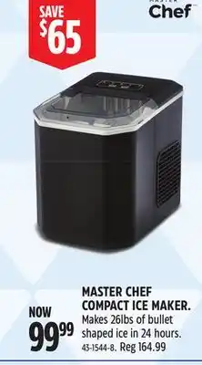 Canadian Tire MASTER CHEF COMPACT ICE MAKER offer