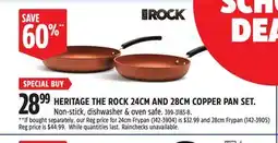 Canadian Tire HERITAGE THE ROCK 24CM AND 28CM COPPER PAN SET offer