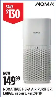 Canadian Tire NOMA TRUE HEPA AIR PURIFIER, LARGE offer