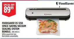 Canadian Tire FOODSAVER VS 1230 SPACE SAVING VACUUM SEALING SYSTEM BUNDLE offer