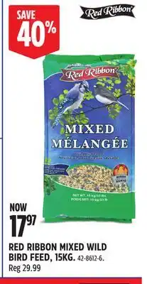 Canadian Tire RED RIBBON MIXED WILD BIRD FEED, 15KG offer