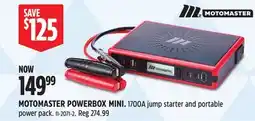Canadian Tire MOTOMASTER POWERBOX MINI offer