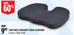 Canadian Tire CAR PASS MEMORY FOAM CUSHION offer