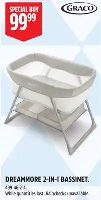 Canadian Tire GRACO DREAMMORE 2-IN-1 BASSINET offer