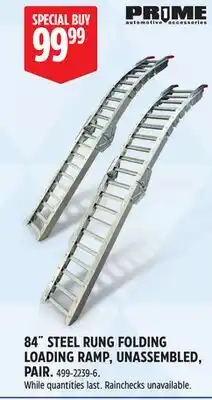 Canadian Tire 84˝ STEEL RUNG FOLDING LOADING RAMP, UNASSEMBLED, PAIR offer
