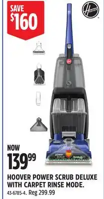 Canadian Tire HOOVER POWER SCRUB DELUXE WITH CARPET RINSE MODE offer