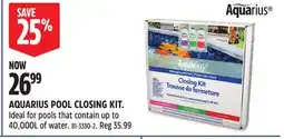 Canadian Tire AQUARIUS POOL CLOSING KIT offer