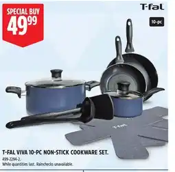 Canadian Tire T-FAL VIVA 10-PC NON-STICK COOKWARE SET offer