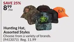 Princess Auto Hunting Hat, Assorted Styles offer